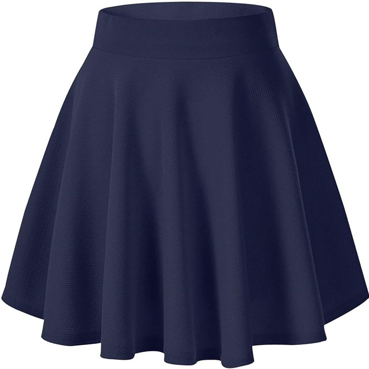 Women's Basic Versatile Flared Mini Skater Skirt Navy Women's Bottoms - Tophatter Daily Deals