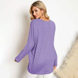 Women's Batwing Sleeve Loose Top Women's Tops - Tophatter Daily Deals