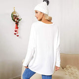 Women's Batwing Sleeve Loose Top Women's Tops - Tophatter Daily Deals