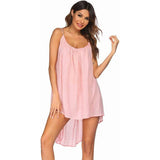 Women's Beach Summer Bikini Backless Cover Up Pink Women's Swimwear - Tophatter Daily Deals