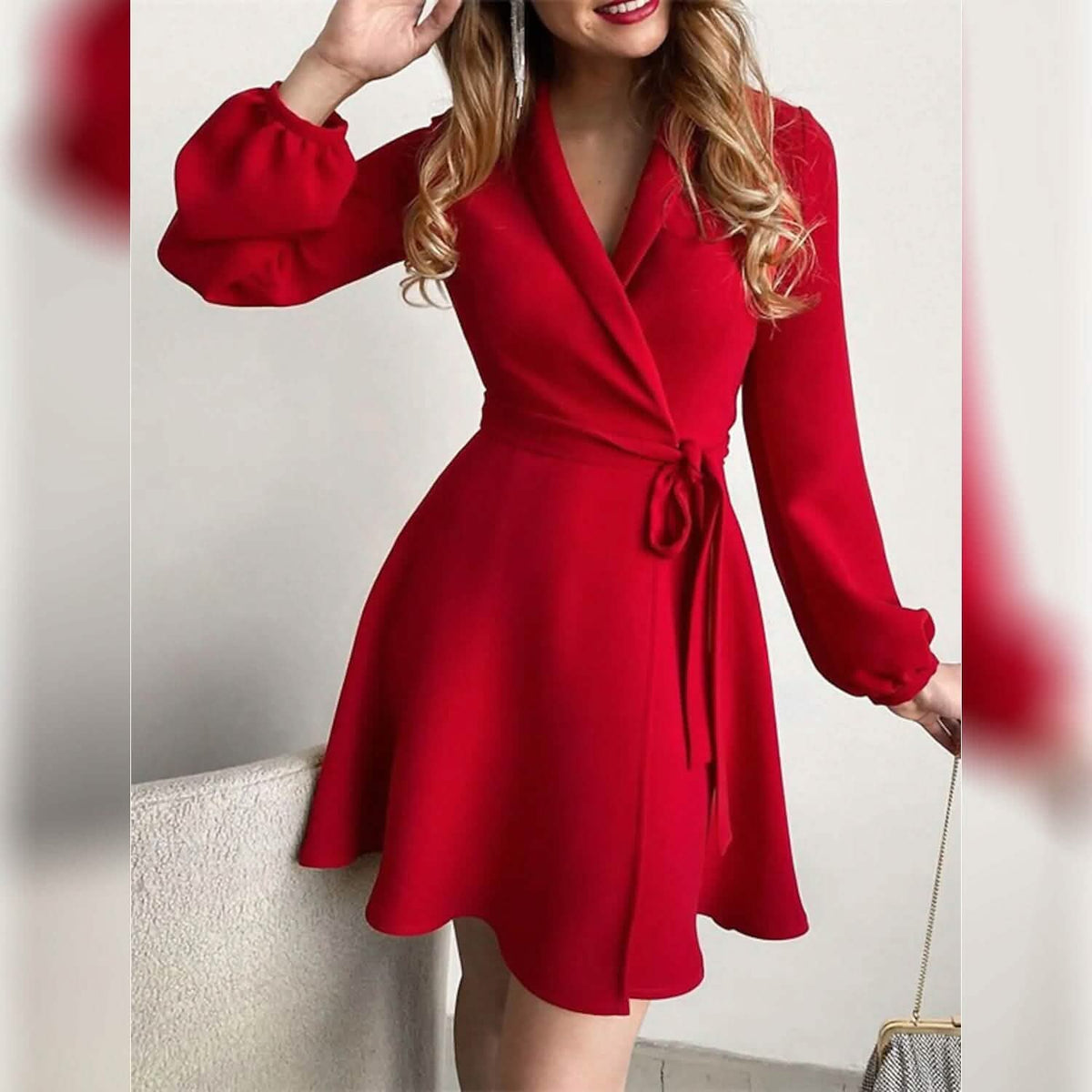 Women's Blazer A Line Modern Dress Red Women's Dresses - Tophatter Daily Deals