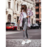 Women's Blouse Shirt Shacket Button Pocket Long Sleeve Women's Tops - Tophatter Daily Deals