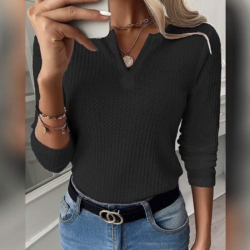 Women's Blouse Undershirt Bottoming Shirt Black Women's Tops - Tophatter Daily Deals