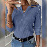 Women's Blouse Undershirt Bottoming Shirt Blue Women's Tops - Tophatter Daily Deals