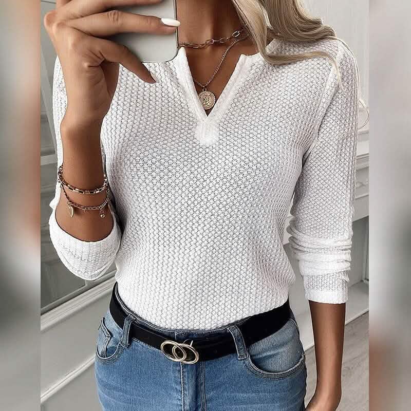 Women's Blouse Undershirt Bottoming Shirt White Women's Tops - Tophatter Daily Deals