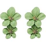 Women's Boho Flower Shaped Daisy Stud Earrings Green Earrings - Tophatter Daily Deals