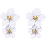 Women's Boho Flower Shaped Daisy Stud Earrings White Earrings - Tophatter Daily Deals