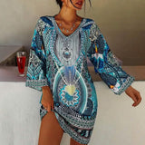 Women's Boho Mini Dress Women's Dresses - Tophatter Daily Deals
