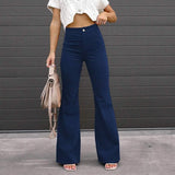 Women's Bootcut Pants Trousers Jeans Corduroy Dark Blue Women's Bottoms - Tophatter Daily Deals