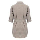 Women's Buttons Turn-Down Casual Shirt Dress Women's Dresses - Tophatter Daily Deals