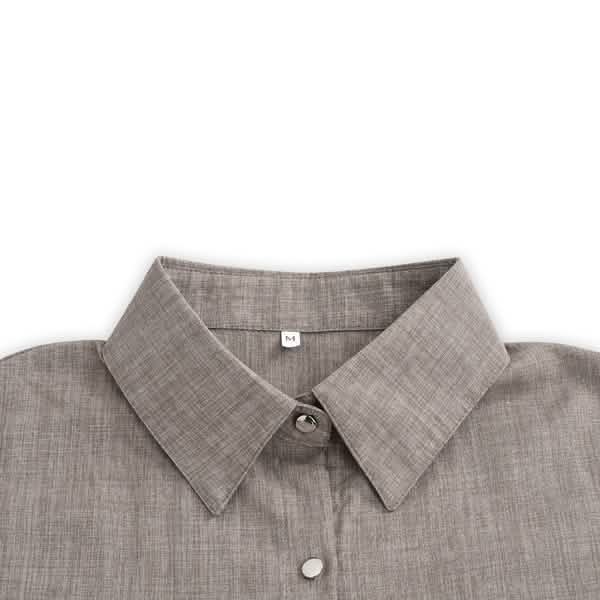 Women's Buttons Turn-Down Casual Shirt Dress Women's Dresses - Tophatter Daily Deals