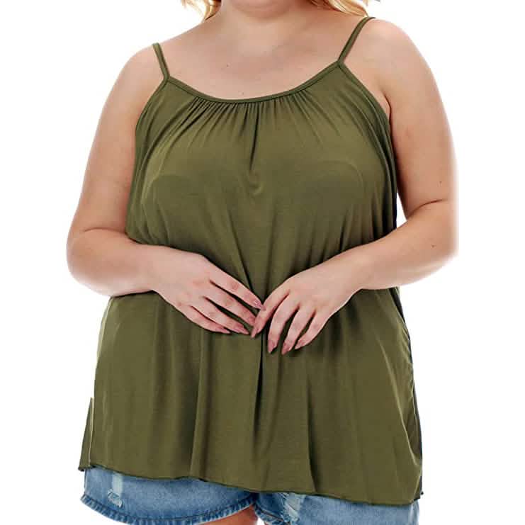 Women's Camisole Tank Top Army Green Women's Tops - Tophatter Daily Deals