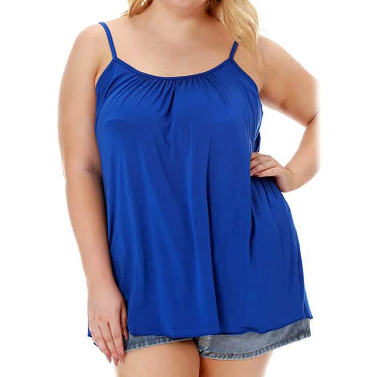 Women's Camisole Tank Top Royal Blue Women's Tops - Tophatter Daily Deals