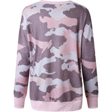 Women's Camouflage Print Casual Leopard Pullover Long Sleeve Sweatshirts Women's Tops - Tophatter Daily Deals