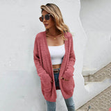 Women's Cardigan Knitted Sweater Jacket Women's Outerwear - Tophatter Daily Deals