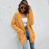 Women's Cardigan Knitted Sweater Jacket Women's Outerwear - Tophatter Daily Deals