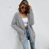 Women's Cardigan Knitted Sweater Jacket Women's Outerwear - Tophatter Daily Deals
