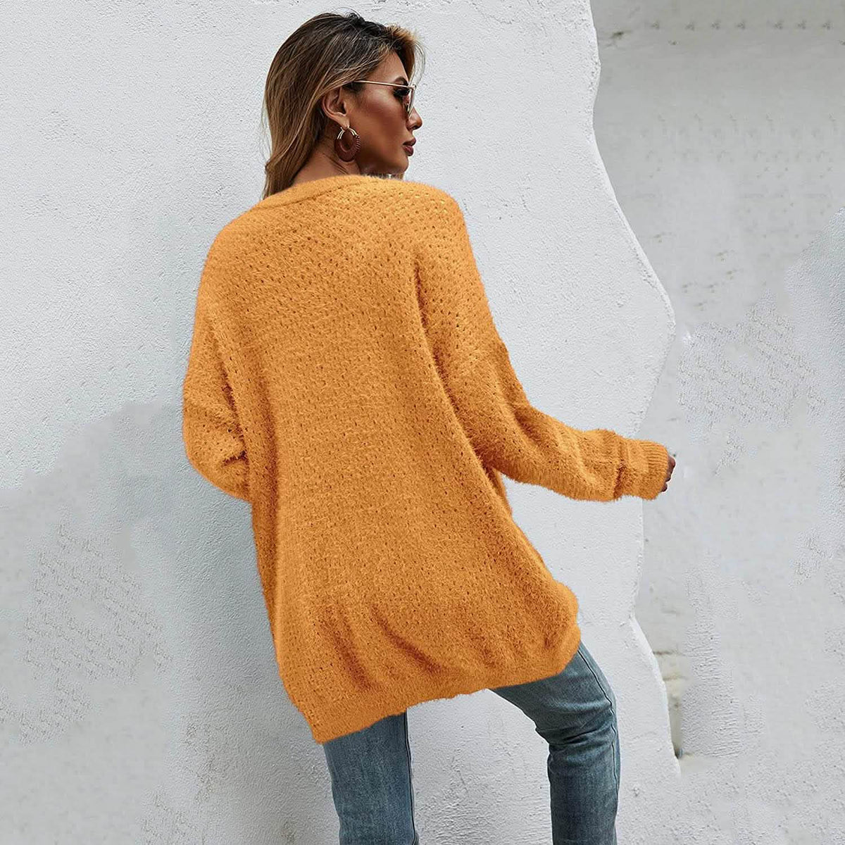 Women's Cardigan Knitted Sweater Jacket Women's Outerwear - Tophatter Daily Deals