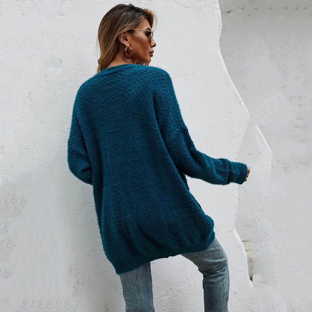 Women's Cardigan Knitted Sweater Jacket Women's Outerwear - Tophatter Daily Deals