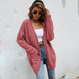 Women's Cardigan Knitted Sweater Jacket Women's Outerwear - Tophatter Daily Deals