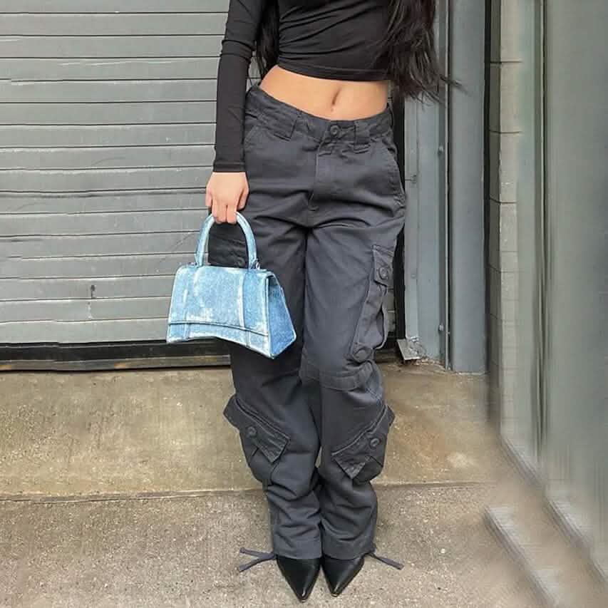 Women's Cargo Trouser Pants Women's Bottoms - Tophatter Daily Deals