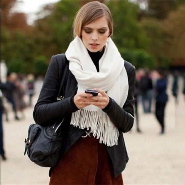 Women's Cashmere Wool Scarf Gloves, Scarves & Earmuffs - Tophatter Daily Deals