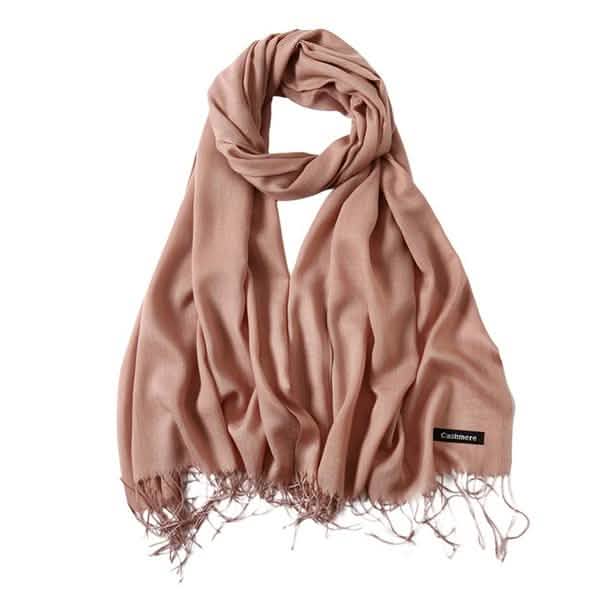 Women's Cashmere Wool Scarf Khaki Gloves, Scarves & Earmuffs - Tophatter Daily Deals