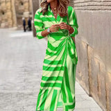 Women's Casual Boho Long Shirt Dress Green Women's Dresses - Tophatter Daily Deals