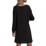 Women's Casual Dresses V-Neck Buttoned Hip Knitted Dresses Women's Dresses - Tophatter Daily Deals