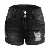 Women's Casual Fashion Jeans Denim Shorts Black Women's Bottoms - Tophatter Daily Deals