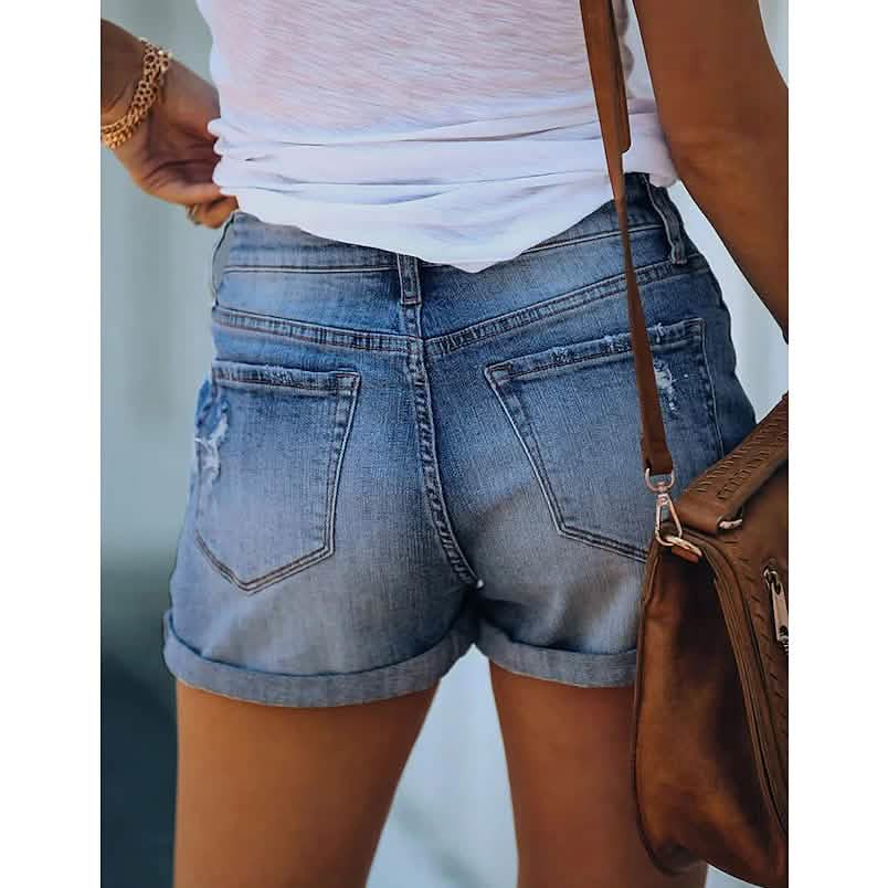 Women's Casual Fashion Jeans Denim Shorts Women's Bottoms - Tophatter Daily Deals
