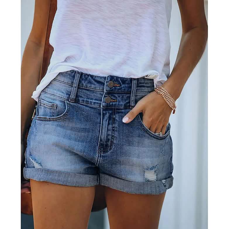 Women's Casual Fashion Jeans Denim Shorts Women's Bottoms - Tophatter Daily Deals