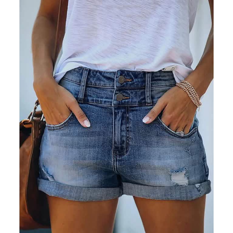 Women's Casual Fashion Jeans Denim Shorts Women's Bottoms - Tophatter Daily Deals
