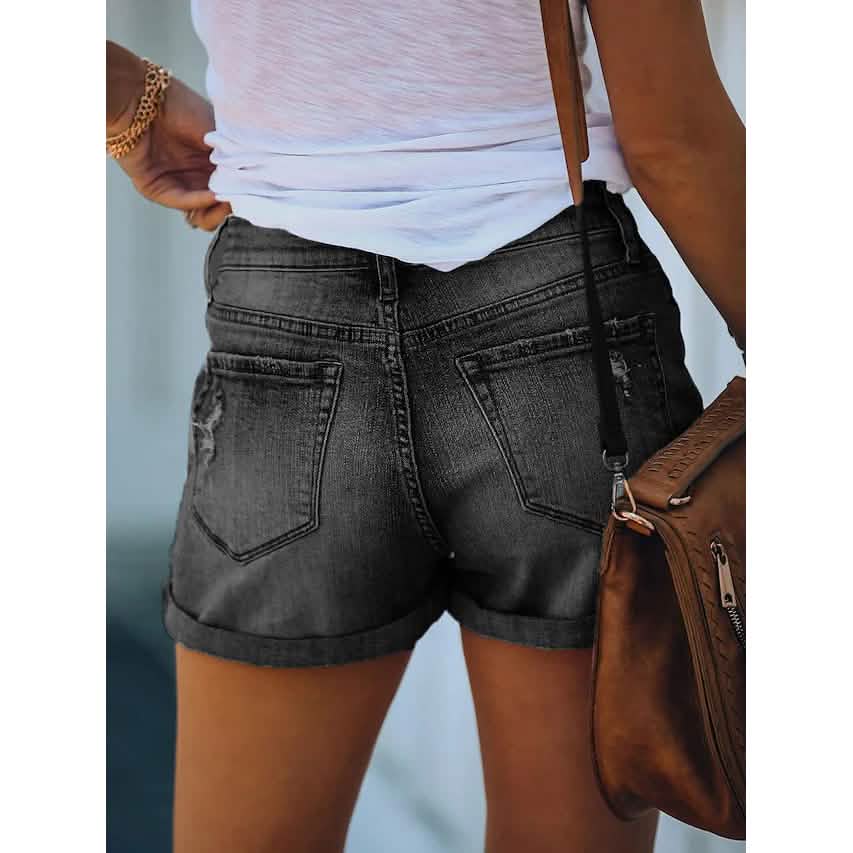 Women's Casual Fashion Jeans Denim Shorts Women's Bottoms - Tophatter Daily Deals