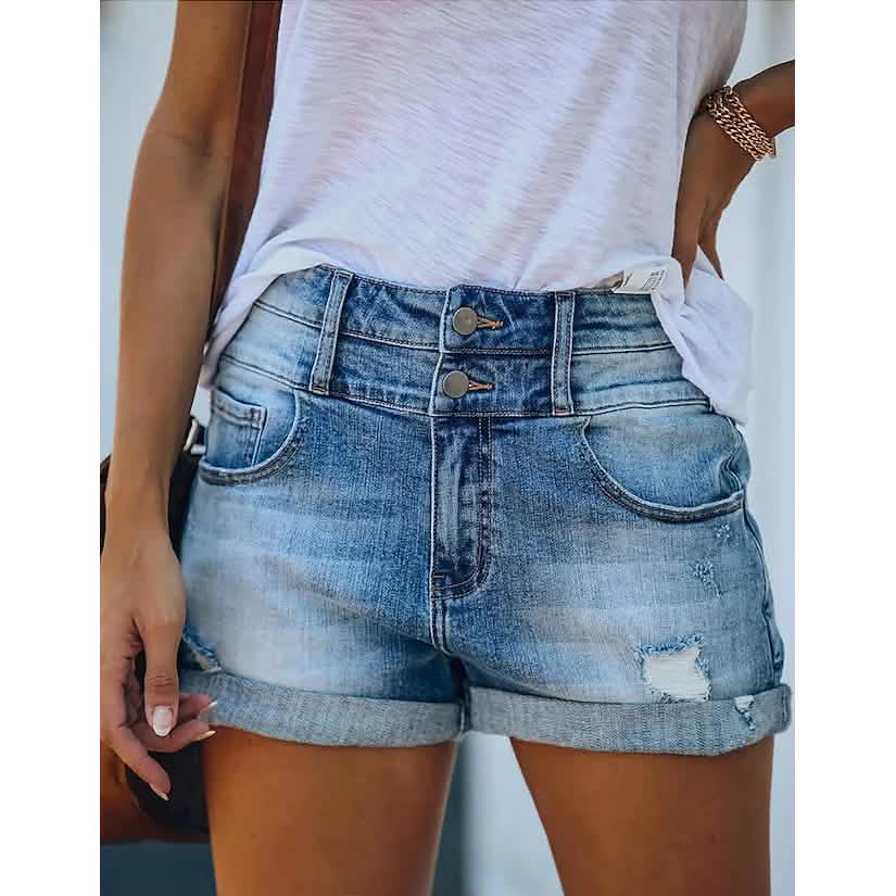 Women's Casual Fashion Jeans Denim Shorts Women's Bottoms - Tophatter Daily Deals