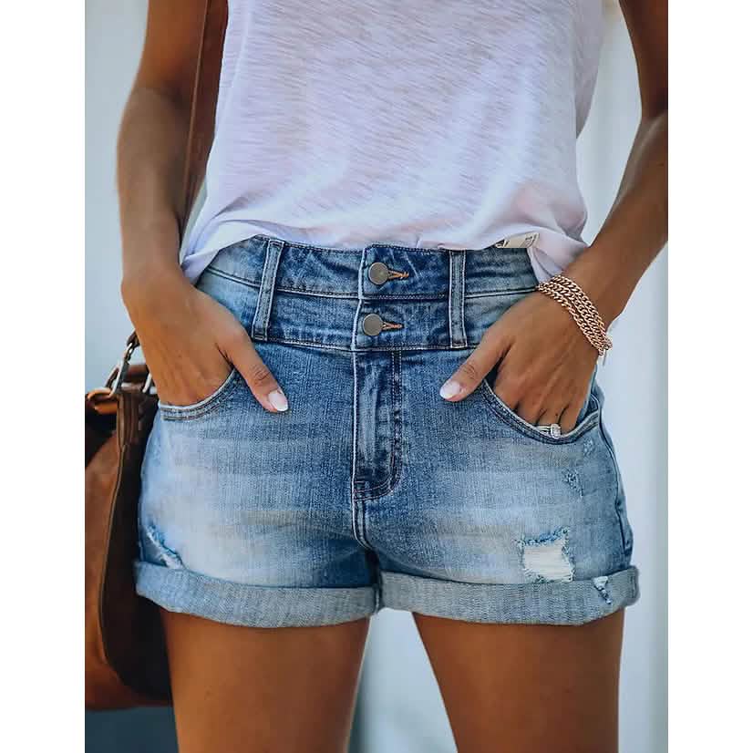 Women's Casual Fashion Jeans Denim Shorts Women's Bottoms - Tophatter Daily Deals