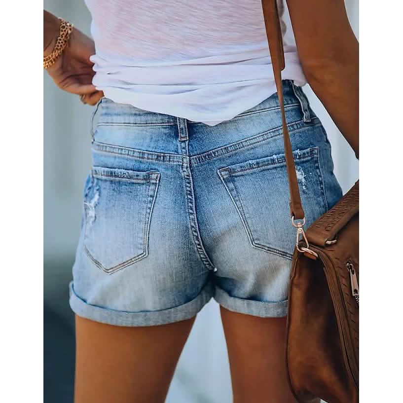 Women's Casual Fashion Jeans Denim Shorts Women's Bottoms - Tophatter Daily Deals