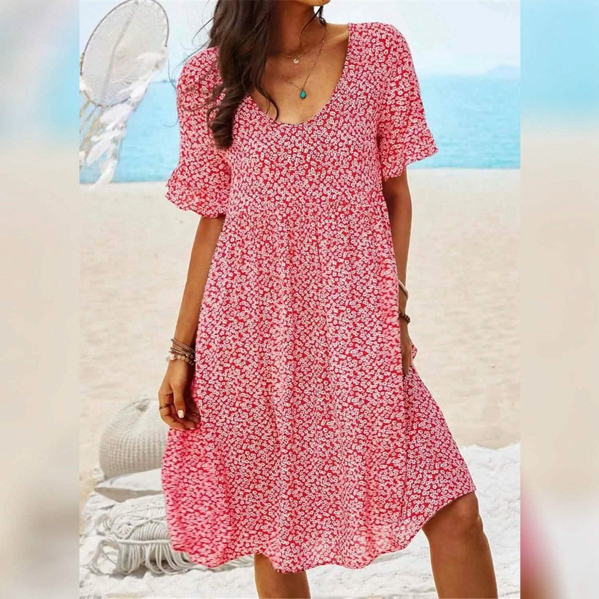 Women's Casual Floral Dress Women's Dresses - Tophatter Daily Deals