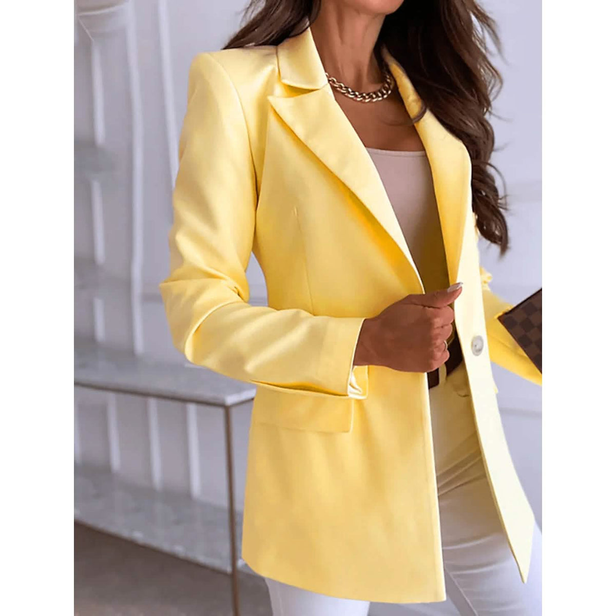 Women's Casual Long Sleeve Blazer Women's Outerwear - Tophatter Daily Deals