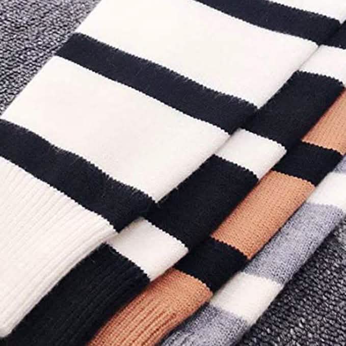 Women's Casual Long Sleeve Crewneck Patchwork Knit Sweater Top Women's Tops - Tophatter Daily Deals