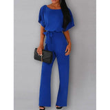 Women's Casual Loose Jumpsuit Blue Women's Loungewear - Tophatter Daily Deals