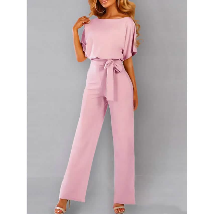 Women's Casual Loose Jumpsuit Pink Women's Loungewear - Tophatter Daily Deals