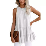 Women's Casual Shirley Top White Women's Tops - Tophatter Daily Deals
