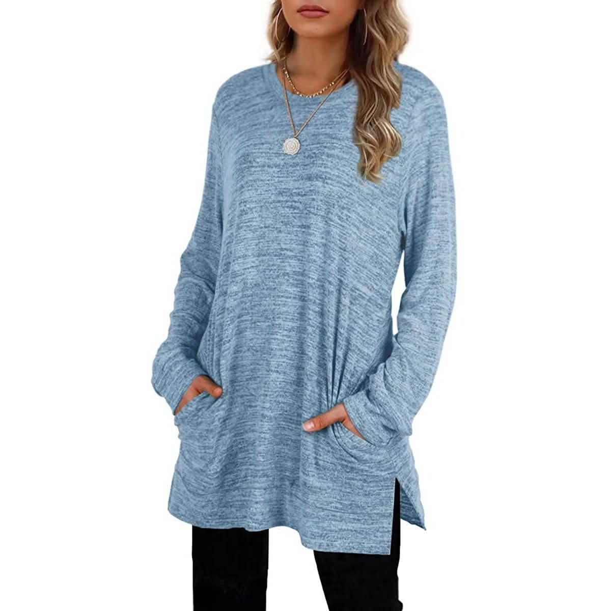 Women's Casual Sweatshirts Long Sleeve Oversized Shirt Women's Tops - Tophatter Daily Deals
