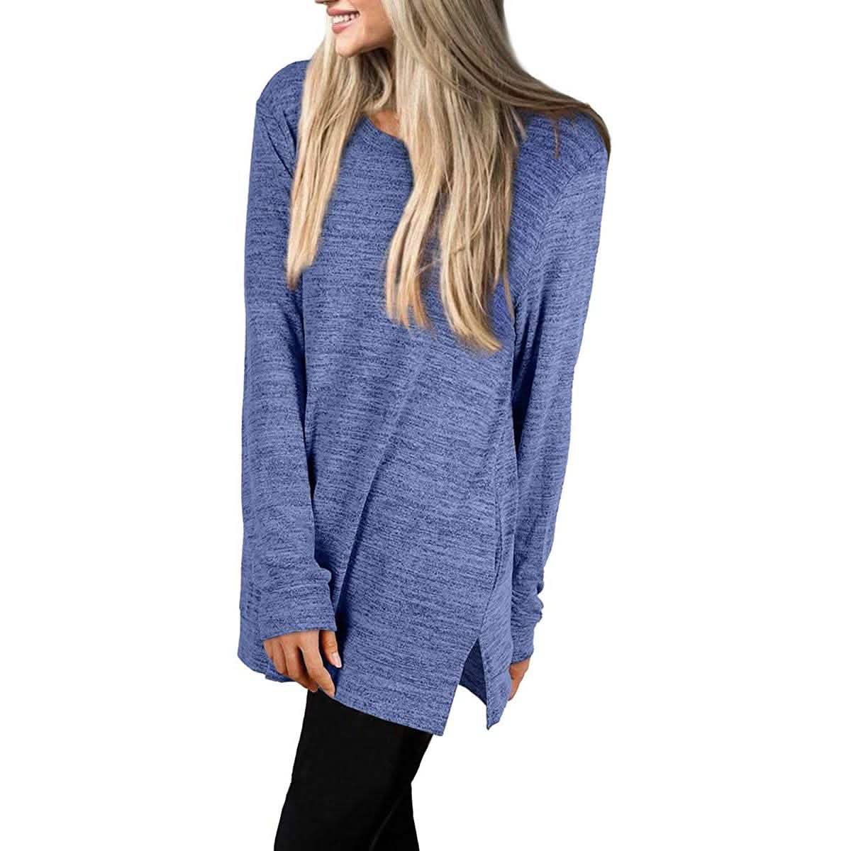 Women's Casual Sweatshirts Long Sleeve Oversized Shirt Women's Tops - Tophatter Daily Deals
