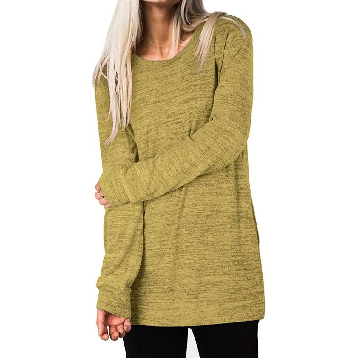 Women's Casual Sweatshirts Long Sleeve Oversized Shirt Women's Tops - Tophatter Daily Deals