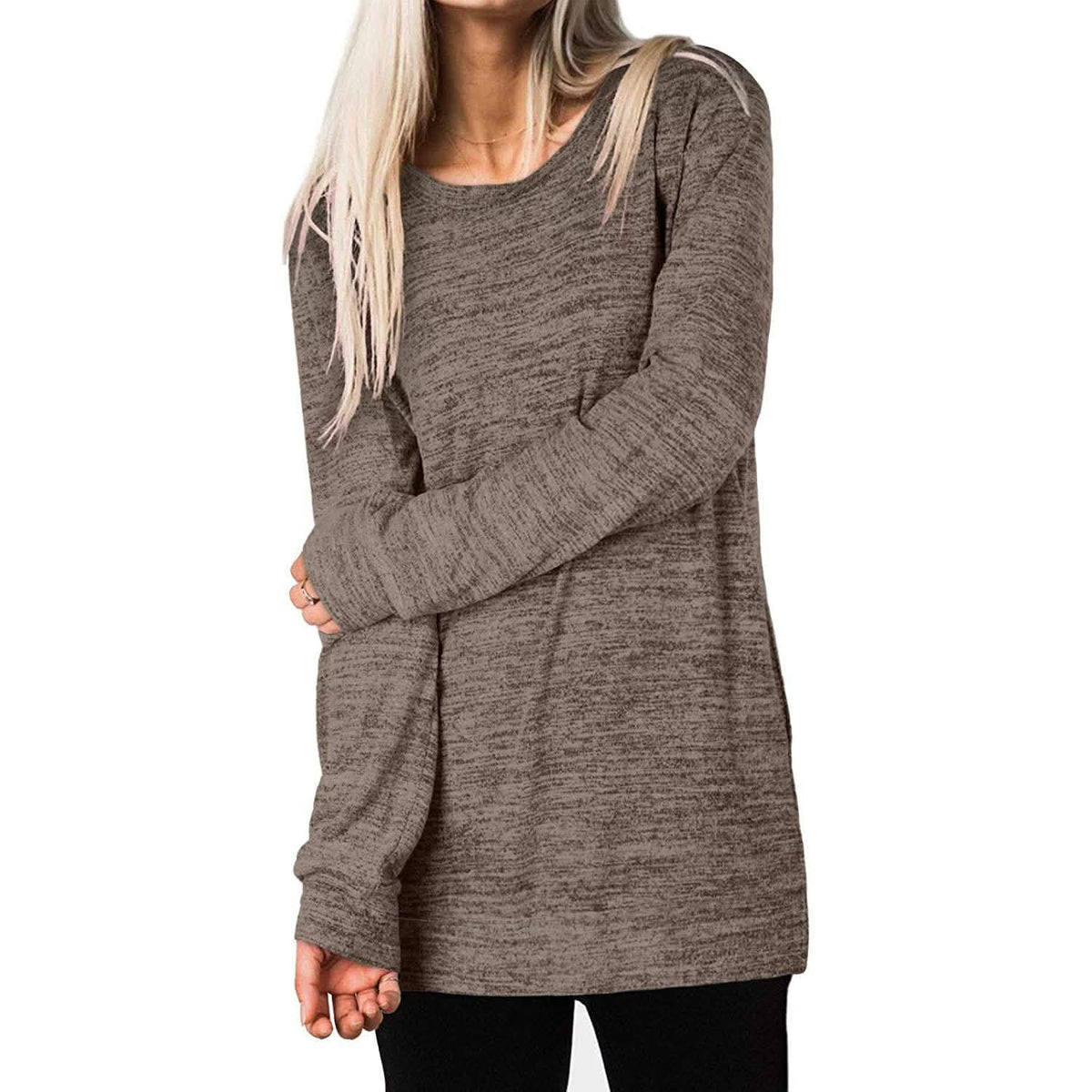 Women's Casual Sweatshirts Long Sleeve Oversized Shirt Women's Tops - Tophatter Daily Deals