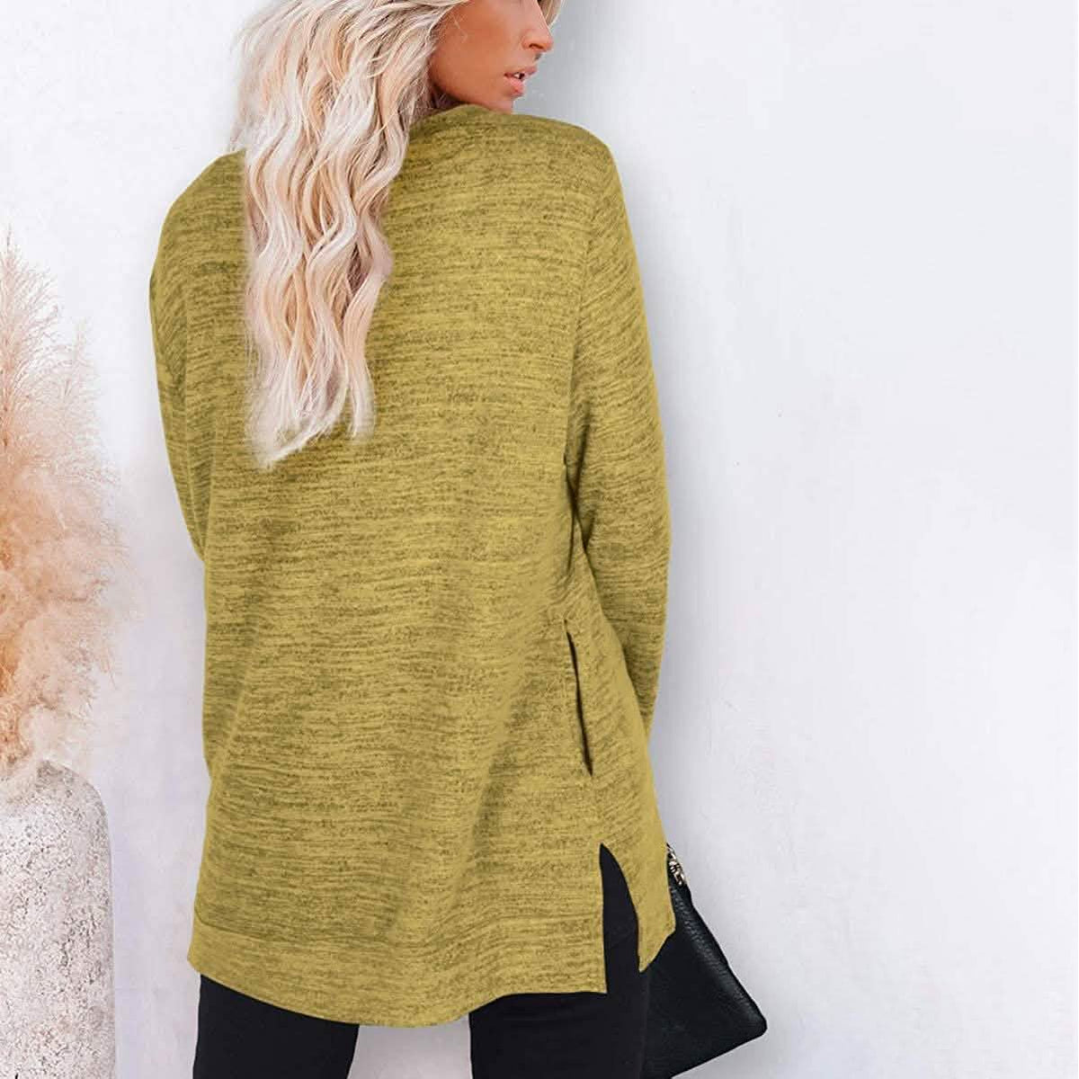 Women's Casual Sweatshirts Long Sleeve Oversized Shirt Women's Tops - Tophatter Daily Deals