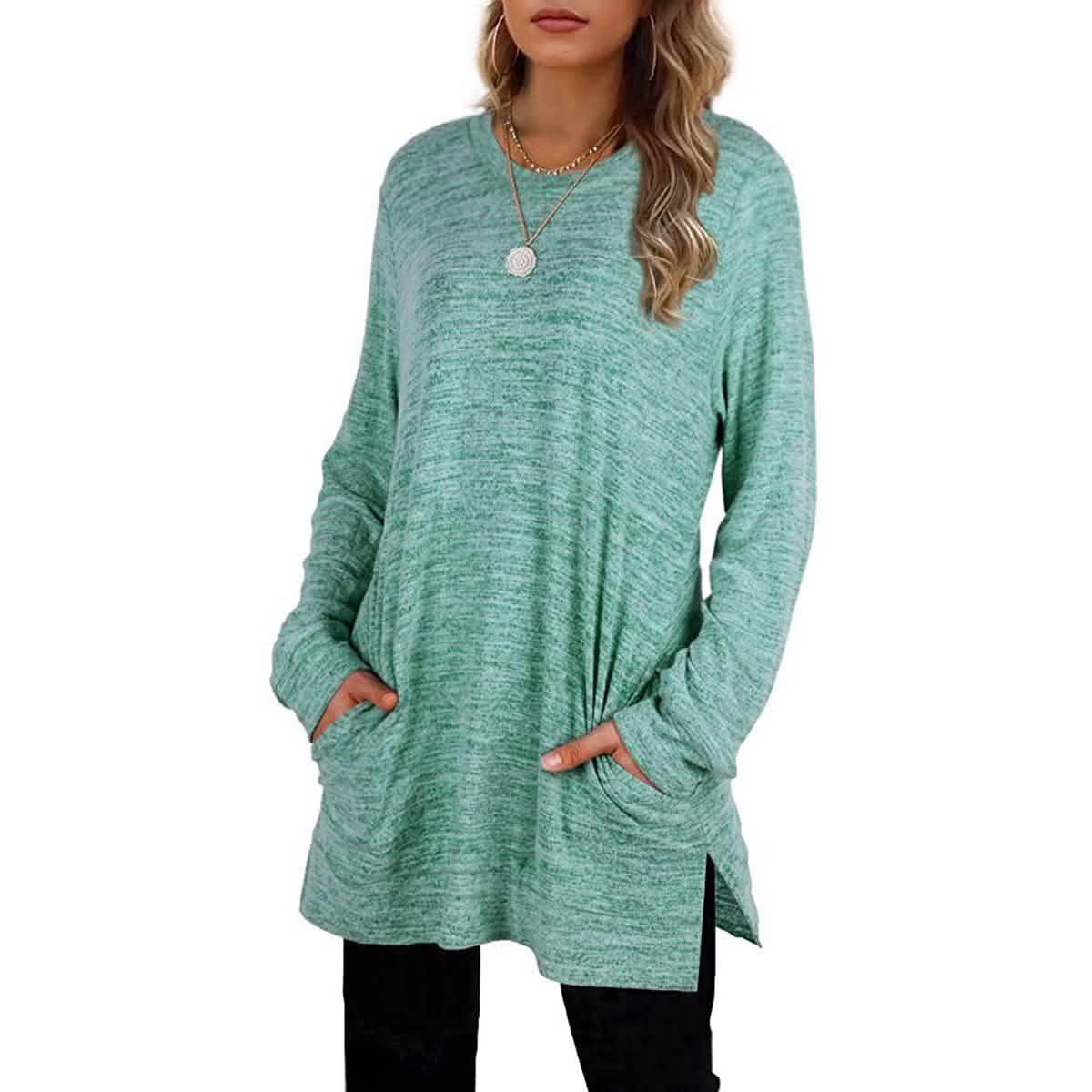 Women's Casual Sweatshirts Long Sleeve Oversized Shirt Women's Tops - Tophatter Daily Deals