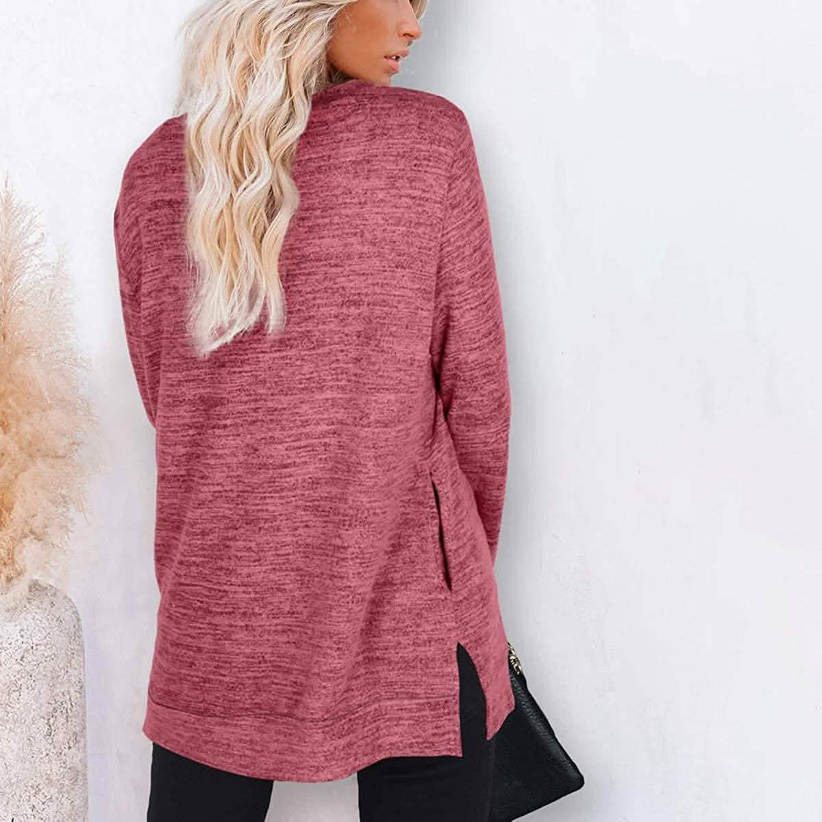 Women's Casual Sweatshirts Long Sleeve Oversized Shirt Women's Tops - Tophatter Daily Deals
